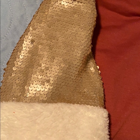 Boutique Mauve & Cream Sweatshirt w/ Gold Sequins - Picture 4 of 5